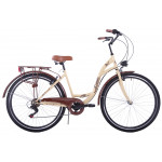 Mestský bicykel 28" Kozbike KOZ13 7 prevodový Krémovo-hnedý